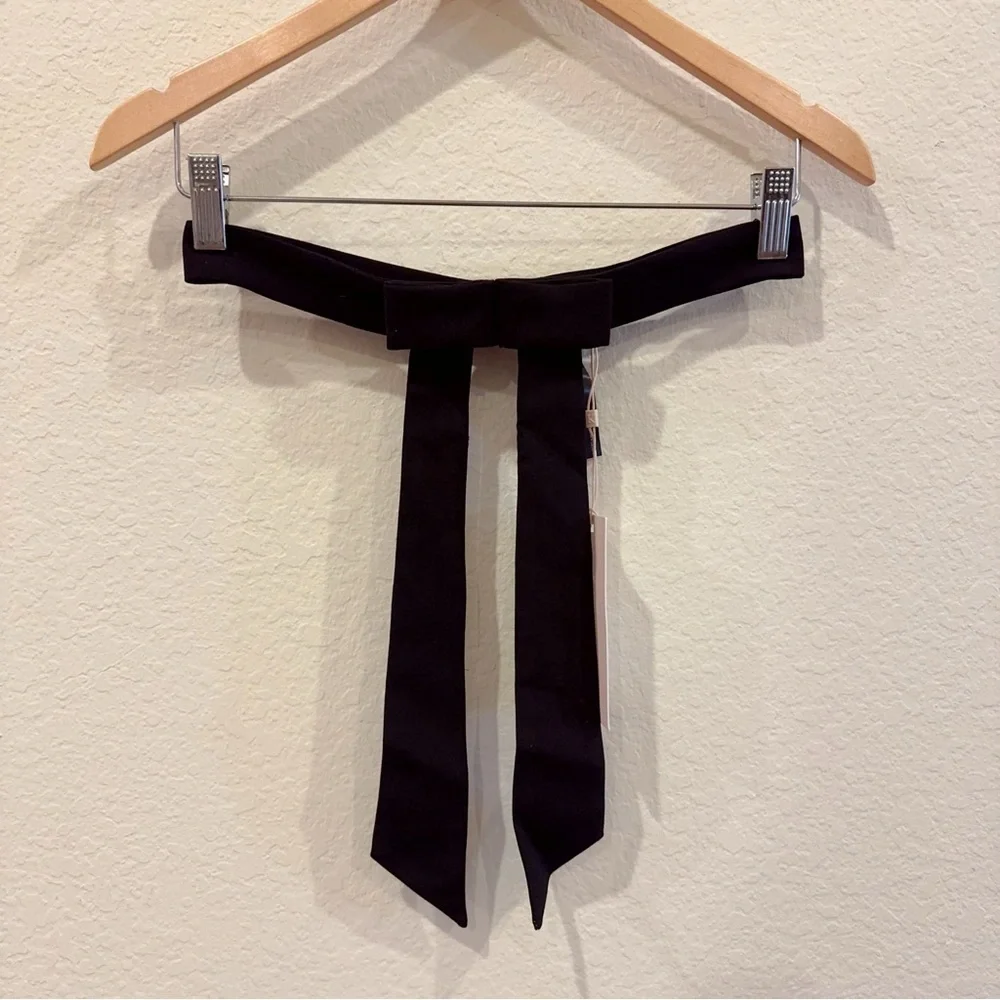 Keepsake the Label Emotion Bow Belt in Black One Size NWT
